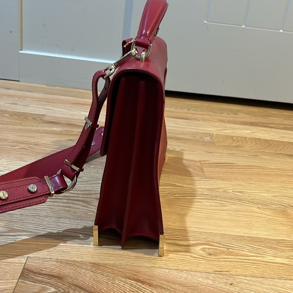 Gorgeous. Never used the Kopples Emily berry red structured bag “briefcase” - Picture 8 of 13